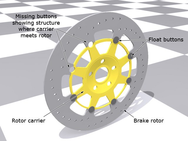 Komponen Floating Disc Brake
